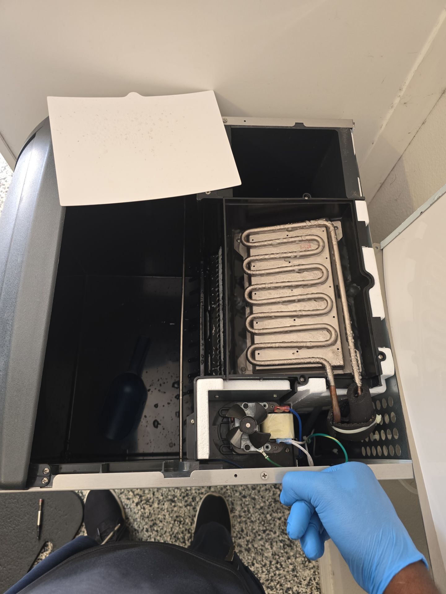 Commercial ice machine evaporator coils service - AMB Works Clermont FL