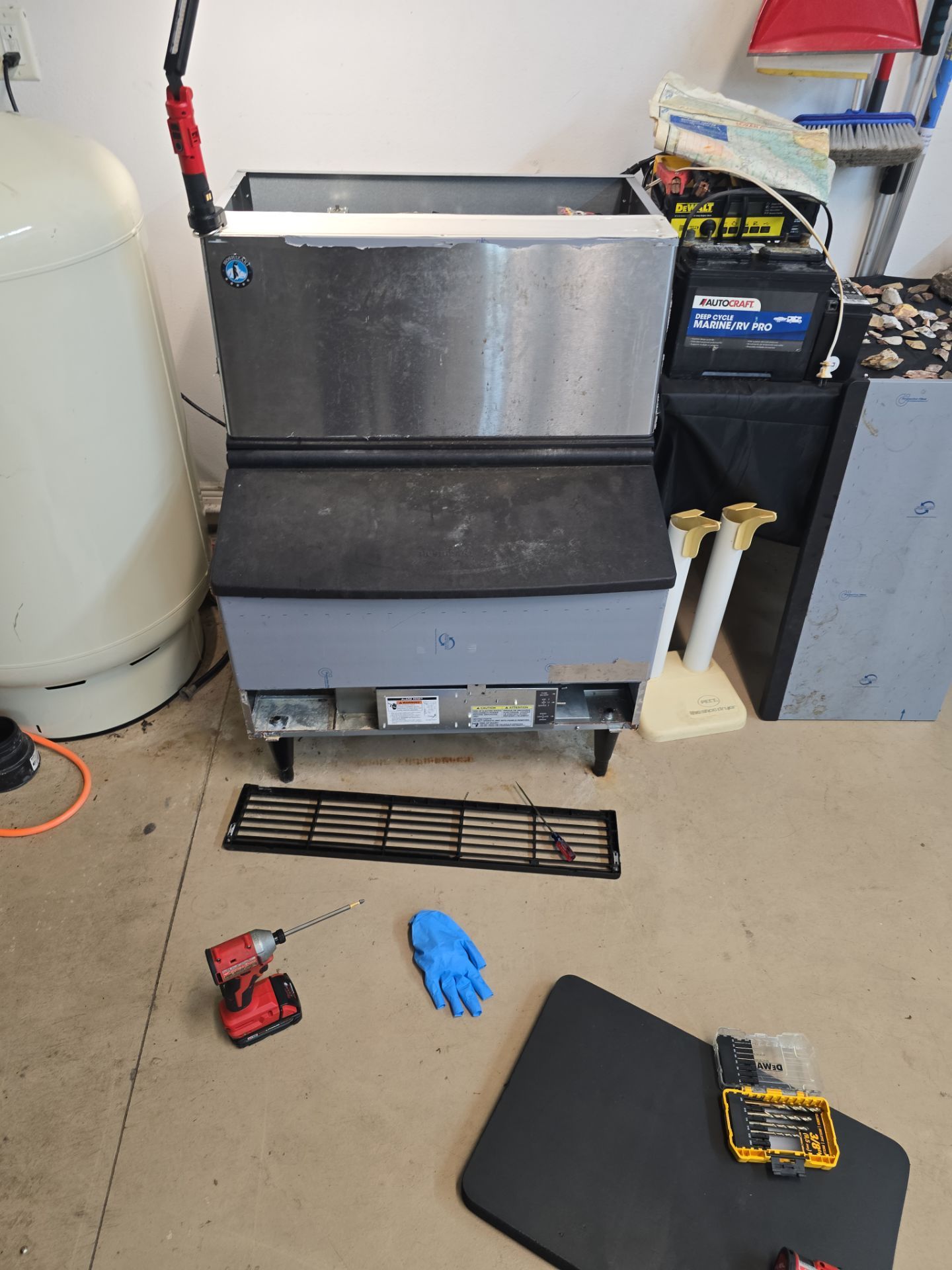 Commercial ice machine full unit exterior - AMB Works ice machine repair Clermont FL